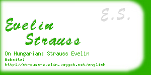 evelin strauss business card